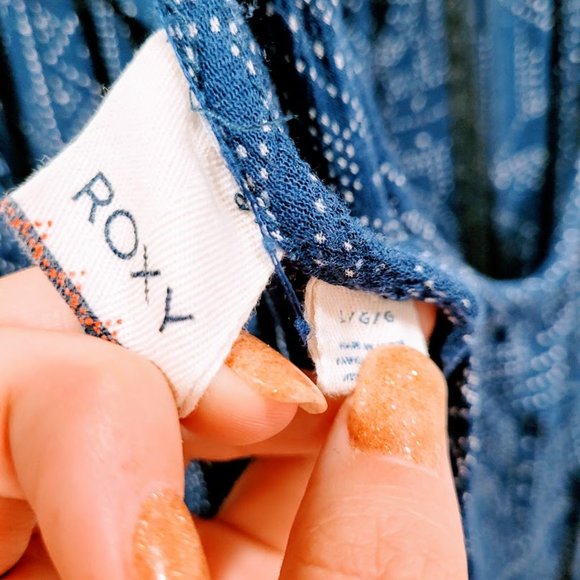 Roxy Blue Pattern Maxi Dress - Picture 5 of 5